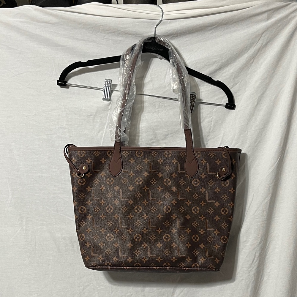 Stylish Luxury Brown LOULU Patterned Tote Bag